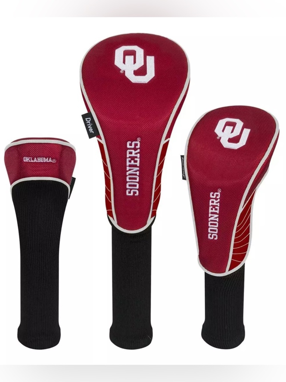 Oklahoma Sooners 3 Pack Headcovers